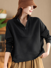 Women's Trendy & Modern Half Open Collar Sweater