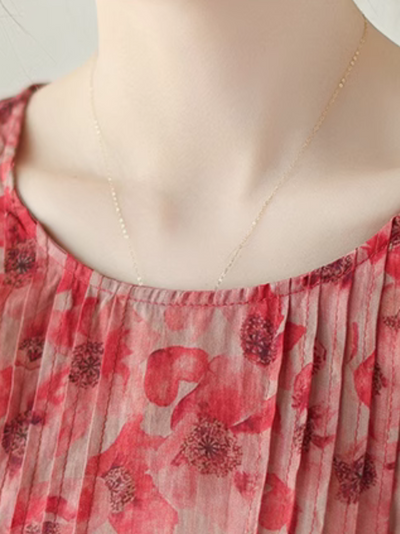 Women's Summer Charming Elegance Floral Round Neck Tops