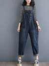 Women's Dark Blue Dungaree