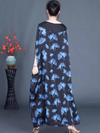 Women's Stylish and Comfort Side Pockets Printed Maxi Dress