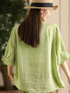 Women's Elegance and Charm Embroidered Lace Sleeve Tops