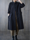 Women's Trendy Lightweight  Buttons & Pockets Coat