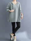 Women's Comfortable Everyday Wear Hooded Sweater