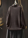 Women's Stylish Casual Wear Half Turtleneck Collar Sweater