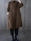 Women's Trendy Lightweight  Buttons & Pockets Coat