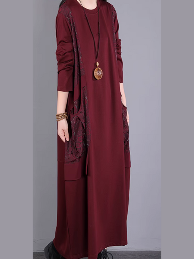 Women's Casual & Stylish Crew Neck Maxi Dress