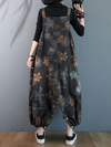 women's  Black Salopette Dress