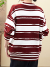 Women's Warm and Soft Stripe Pattern Sweater