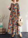 Women's comfort and stylish Printed Colorful Smock Dress