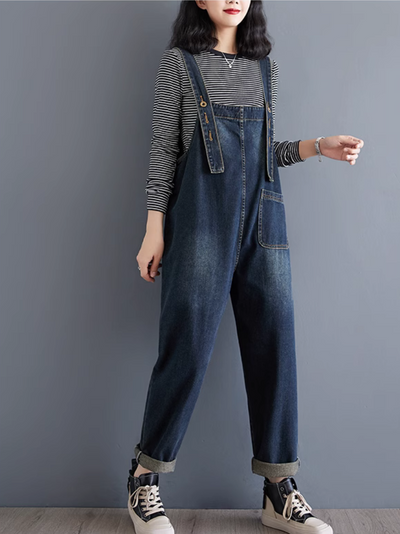 Women's High Waist Dungaree