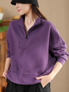 Women's Trendy & Modern Half Open Collar Sweater