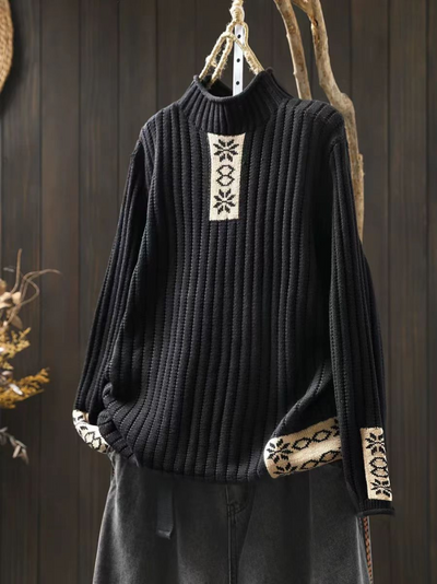 Women's Stylish Casual Wear Half Turtleneck Collar Sweater