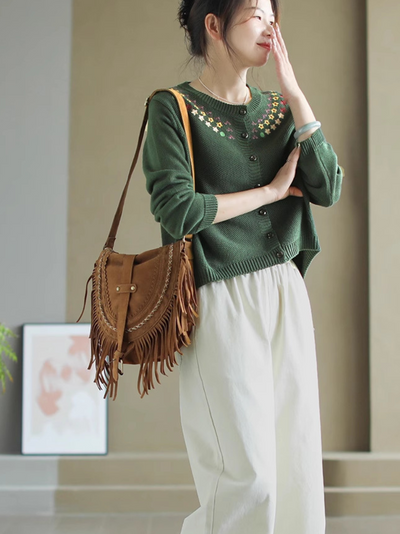 Women's Green Sweater