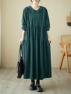 Women's  Green A-Line Dress