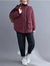 Women's Comfortable Everyday Wear Stand Collar Jacket