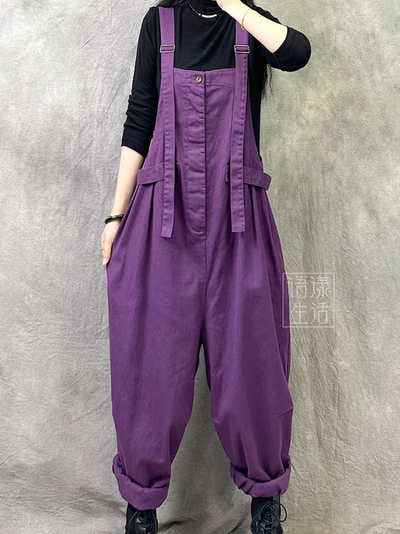 Women's Purple Dungaree