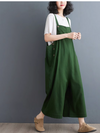 Women's Loose Casual Solid Color Overalls Dungarees