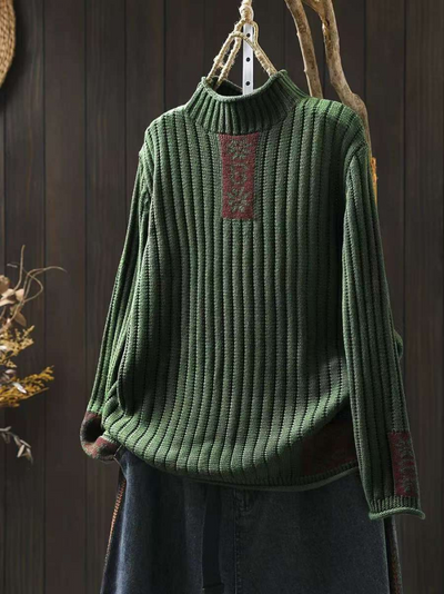 Women's Stylish Casual Wear Half Turtleneck Collar Sweater