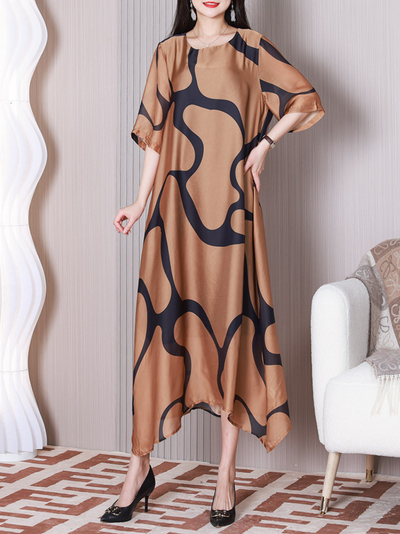 Women's Coffee A-line Dress