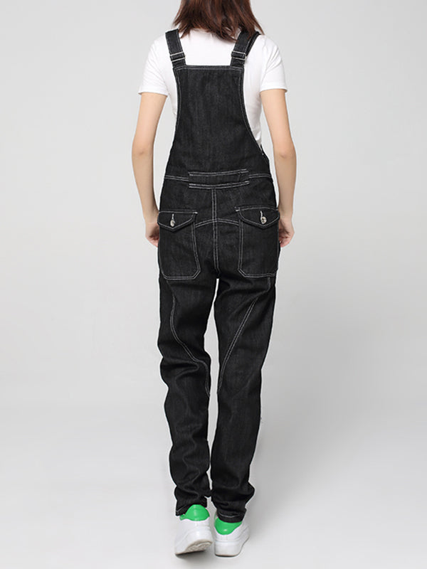 Mid-Rise Straight Leg Overalls (USA ONLY)