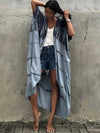 Evatrends cotton gown robe printed kimonos, Outerwear, Nightwear, Rayon, Board Sleeves, Different colors, Tie-Dye print